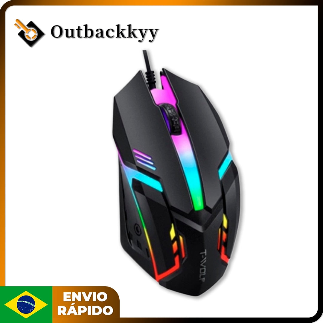 Mouse P/Game Gamer M20 Yelandar 3000 Dpi Rgb Led