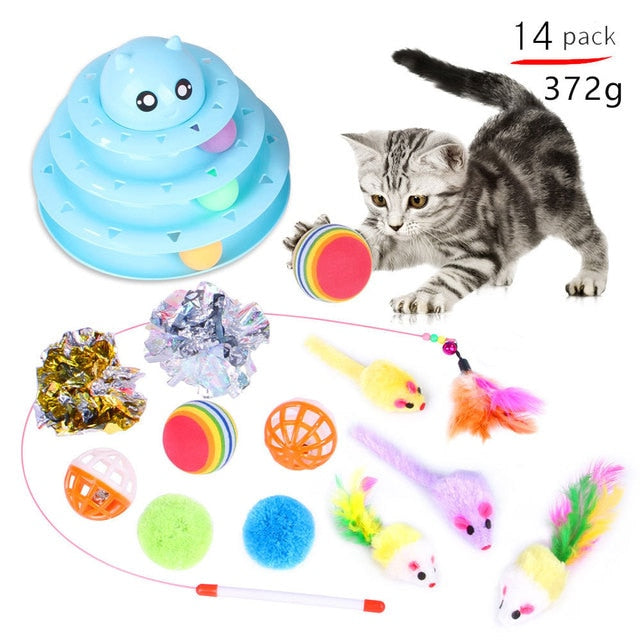 Kit juguetes para gatos [ ¡KITS CON TÚNEL EN OFERTA! ]