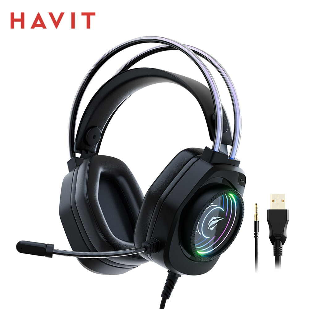 Headset Gamer com LED HAVIT [ LANÇAMENTO ]