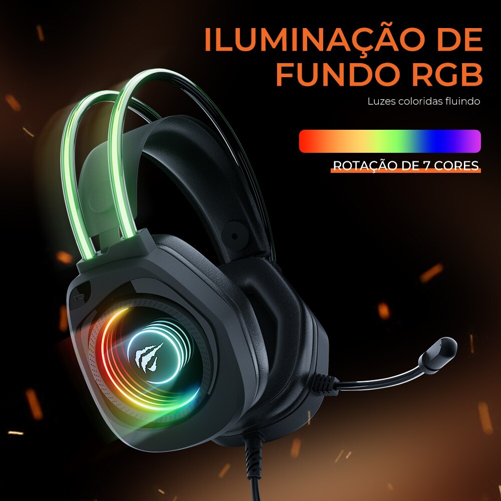 Headset Gamer com LED HAVIT [ LANÇAMENTO ]